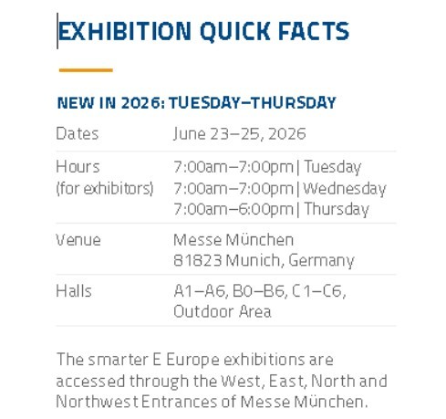 Jiangyin Jianbang Aluminium Co., Ltd. wystawi się na wystawie Smart Energy 2026 w Monachium w Niemczech.